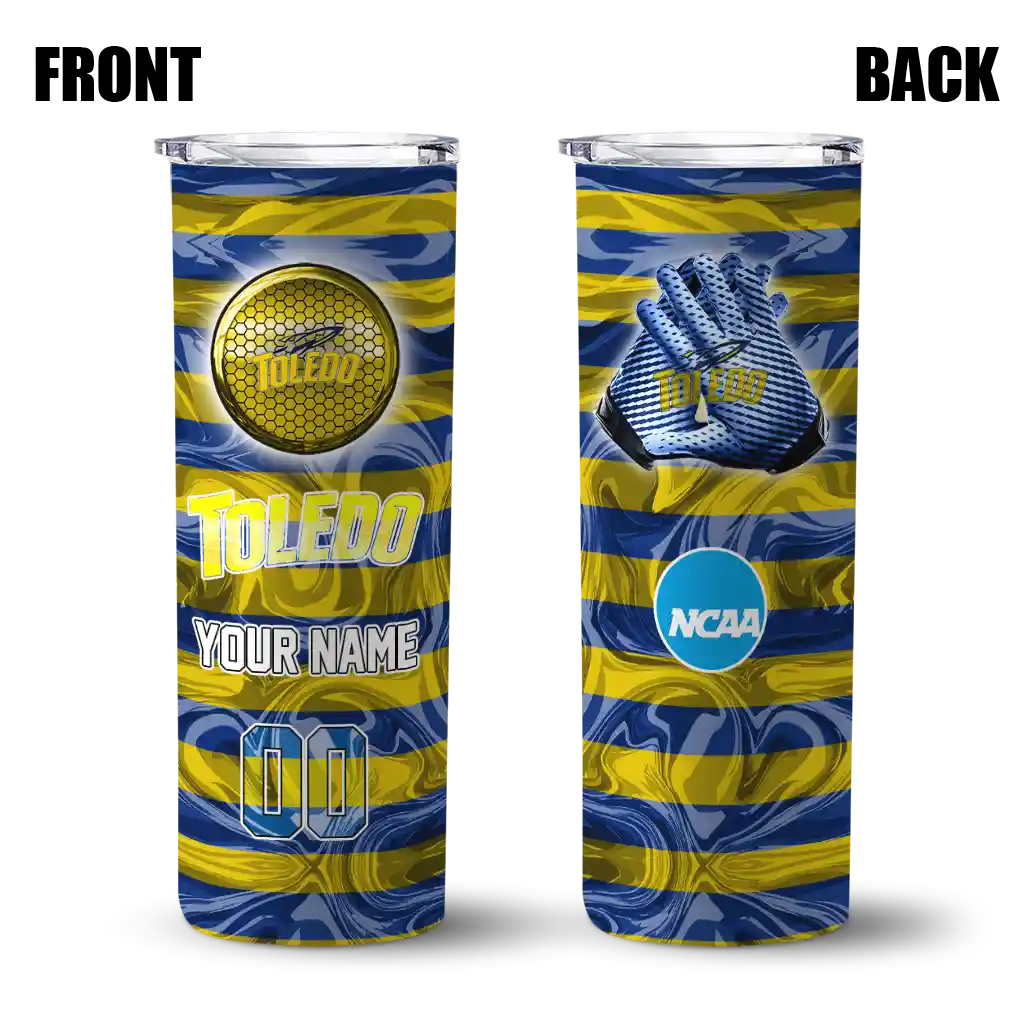 personalized-toledo-rockets-patterned-waves-blue-skinny-tumbler-fashion-forward.webp