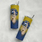 personalized-toledo-rockets-sparkle-lips-blue-skinny-tumbler-best-selling-1.webp