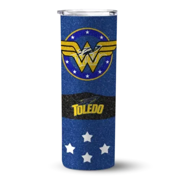 Personalized Toledo Rockets Star Cluster Blue Skinny Tumbler