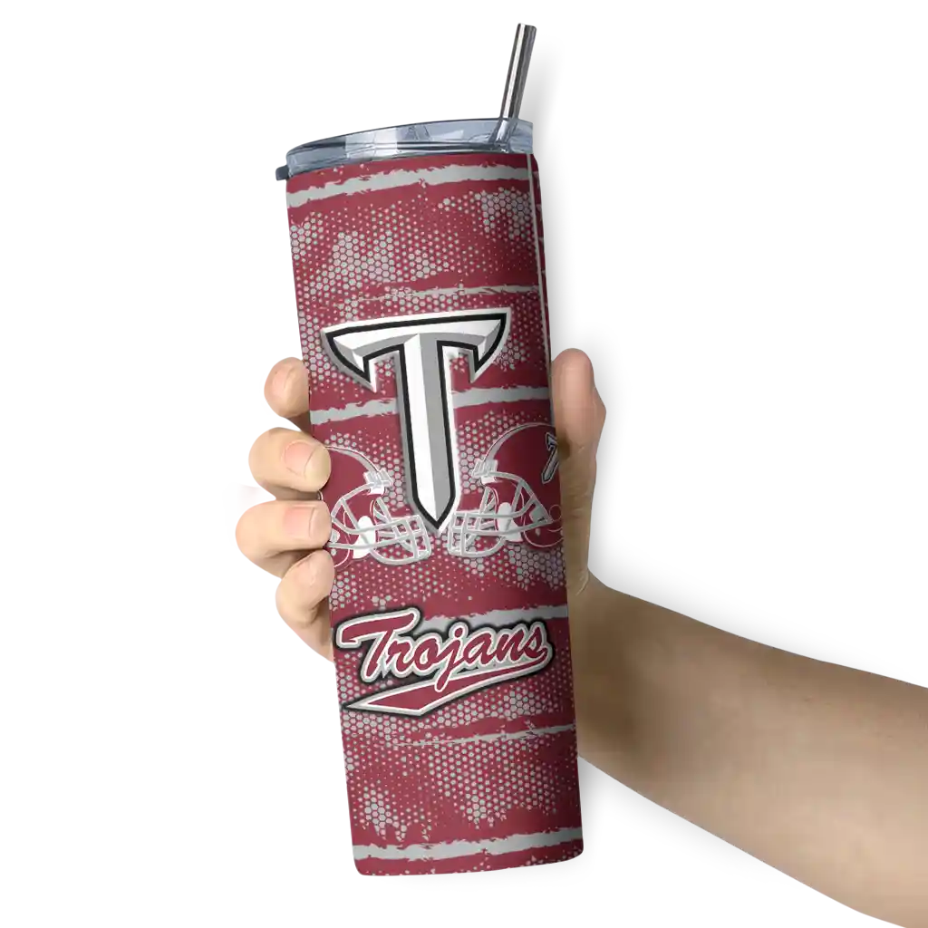 personalized-troy-trojans-chevron-patch-red-skinny-tumbler-premium-grade.webp