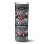 personalized-troy-trojans-chevron-v-red-gray-skinny-tumbler-best-selling.webp