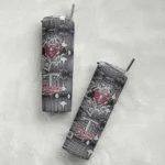 personalized-troy-trojans-chevron-v-red-gray-skinny-tumbler-best-selling.webp