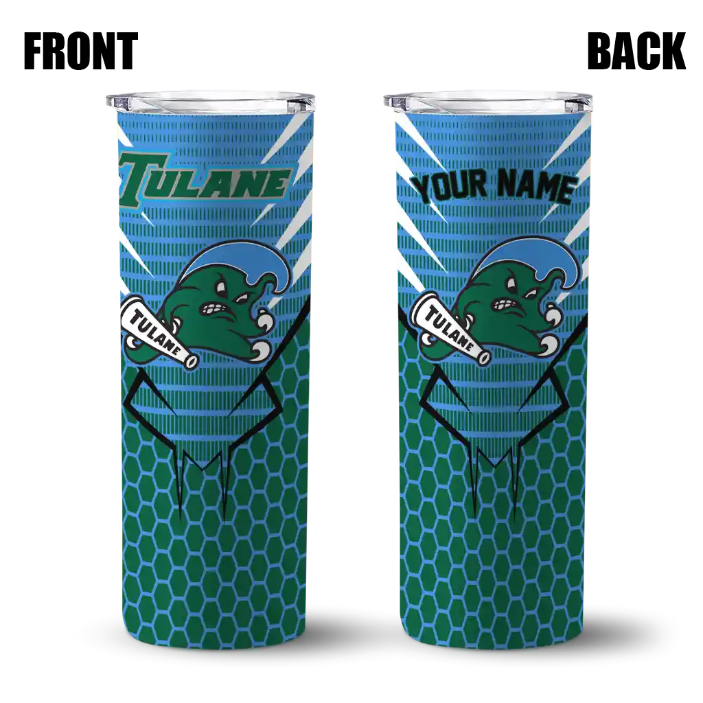personalized-tulane-green-wave-chevron-stripes-green-skinny-tumbler-fashion-forward.webp