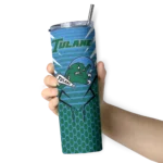 personalized-tulane-green-wave-chevron-stripes-green-skinny-tumbler-best-selling.webp
