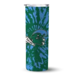 personalized-tulane-green-wave-metallic-grid-green-skinny-tumbler-best-selling.webp