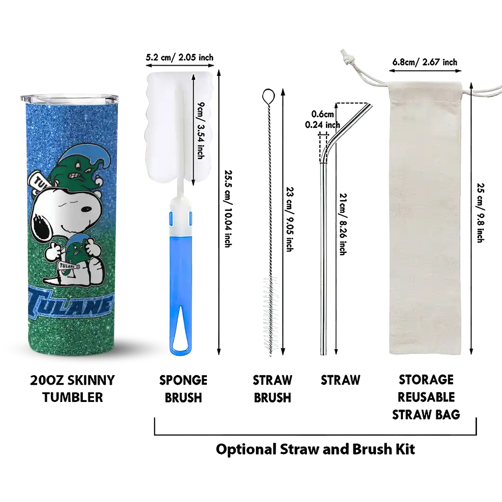 personalized-tulane-green-wave-snoopy-attitude-green-skinny-tumbler-new-arrival.webp