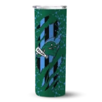 personalized-tulane-green-wave-star-pop-green-black-skinny-tumbler-best-selling.webp