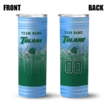 personalized-tulane-green-wave-swirl-texture-green-skinny-tumbler-best-selling-1.webp