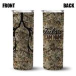 personalized-tulsa-golden-hurricane-antler-flow-camo-skinny-tumbler-best-selling-1.webp