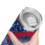 personalized-tulsa-golden-hurricane-helmet-clash-blue-skinny-tumbler-best-selling.webp