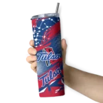 personalized-tulsa-golden-hurricane-helmet-clash-blue-skinny-tumbler-best-selling.webp