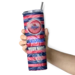 personalized-tulsa-golden-hurricane-patterned-waves-blue-skinny-tumbler-best-selling.webp