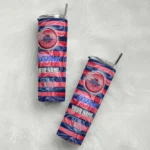 personalized-tulsa-golden-hurricane-patterned-waves-blue-skinny-tumbler-best-selling.webp