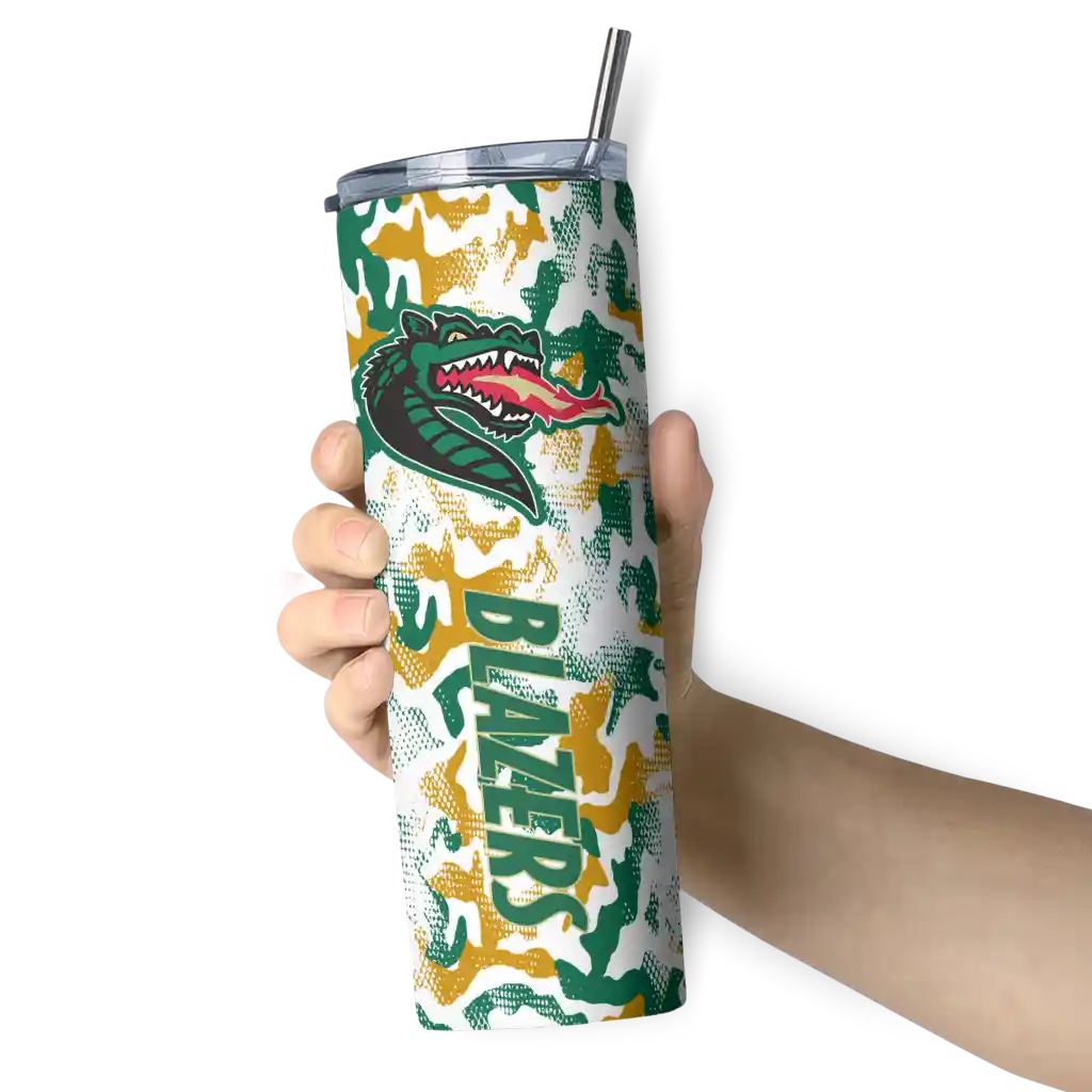 personalized-uab-blazers-claw-marks-green-white-skinny-tumbler-premium-grade.webp