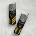 personalized-ucf-knights-hexagon-honeycomb-gold-black-skinny-tumbler-best-selling.webp