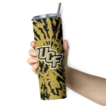 personalized-ucf-knights-metallic-grid-gold-skinny-tumbler-best-selling.webp