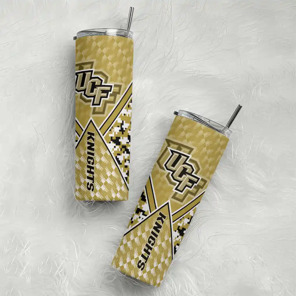 personalized-ucf-knights-monogram-burst-gold-white-skinny-tumbler-top-rated.webp