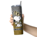 personalized-ucf-knights-snoopy-attitude-gold-skinny-tumbler-best-selling.webp