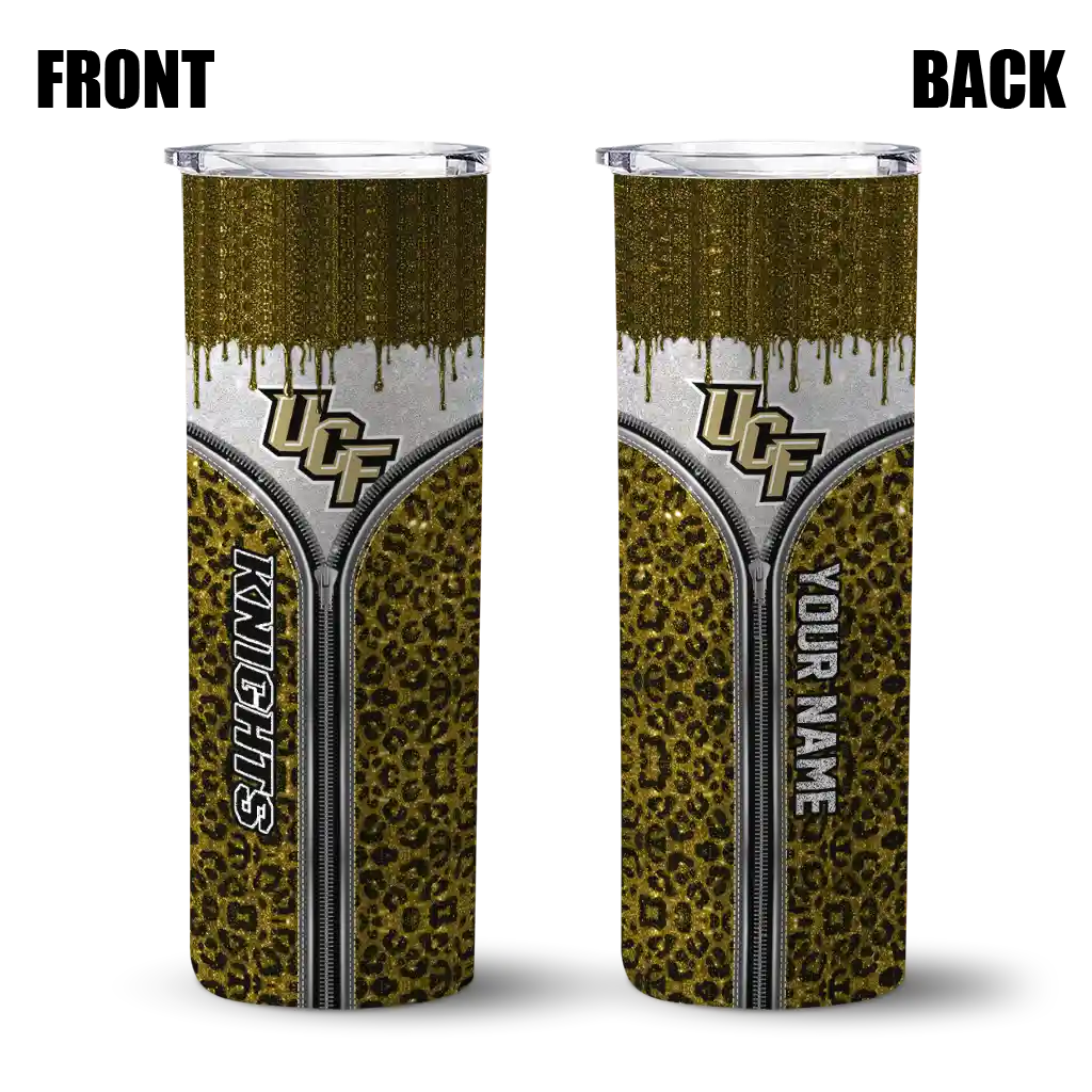 personalized-ucf-knights-sparkle-drip-gold-skinny-tumbler-fashion-forward.webp