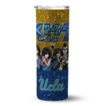 personalized-ucla-bruins-kiss-band-gold-skinny-tumbler-best-selling-1.webp