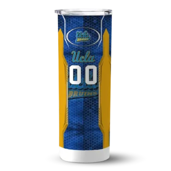 Personalized UCLA Bruins Stacked Diamond Blue Skinny Tumbler