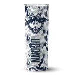 personalized-uconn-huskies-claw-marks-blue-white-skinny-tumbler-best-selling.webp
