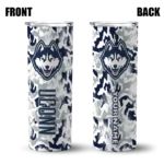 personalized-uconn-huskies-claw-marks-blue-white-skinny-tumbler-best-selling.webp