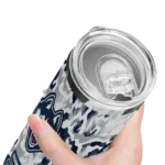 personalized-uconn-huskies-claw-marks-blue-white-skinny-tumbler-best-selling.webp