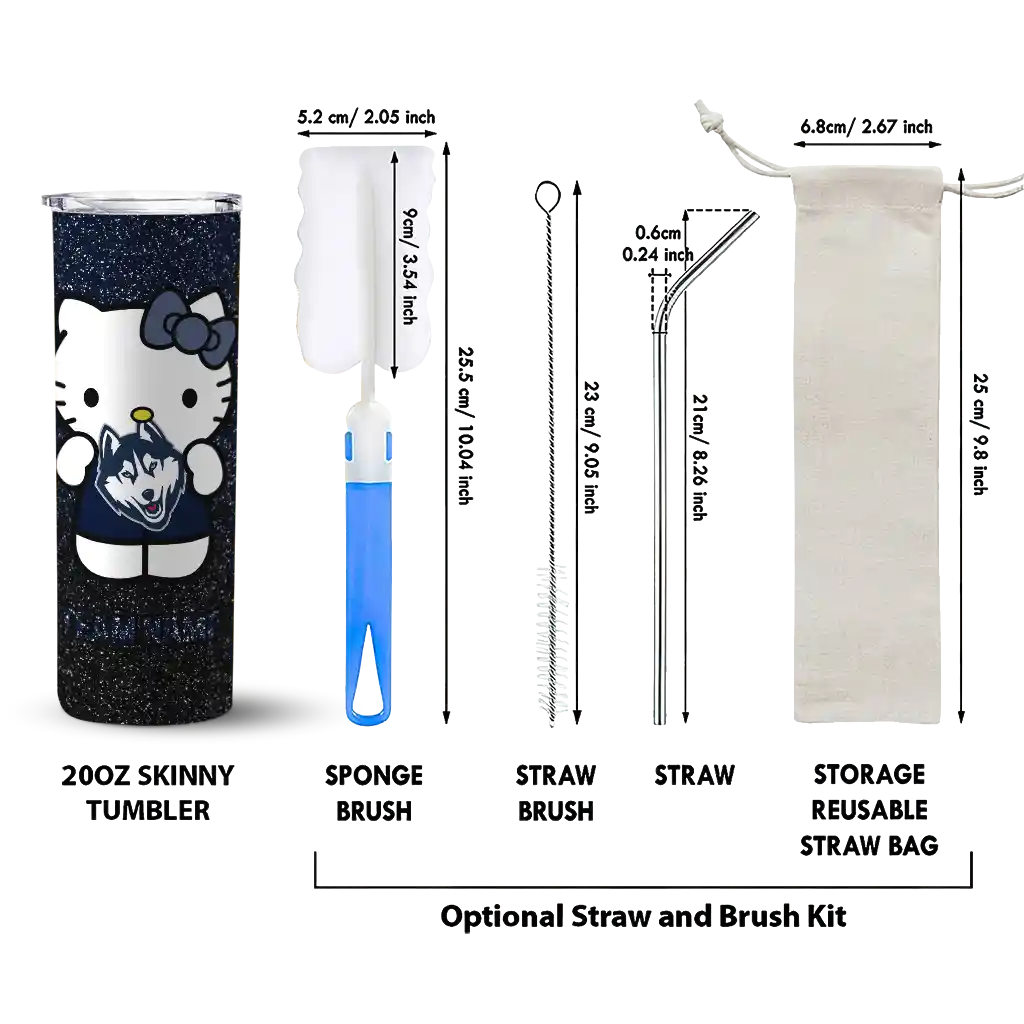 personalized-uconn-huskies-hello-kitty-blue-black-skinny-tumbler-new-arrival.webp
