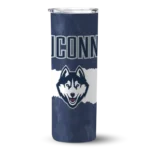 personalized-uconn-huskies-torn-band-blue-white-skinny-tumbler-best-selling-1.webp