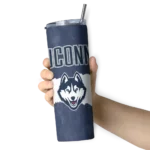 personalized-uconn-huskies-torn-band-blue-white-skinny-tumbler-best-selling-1.webp