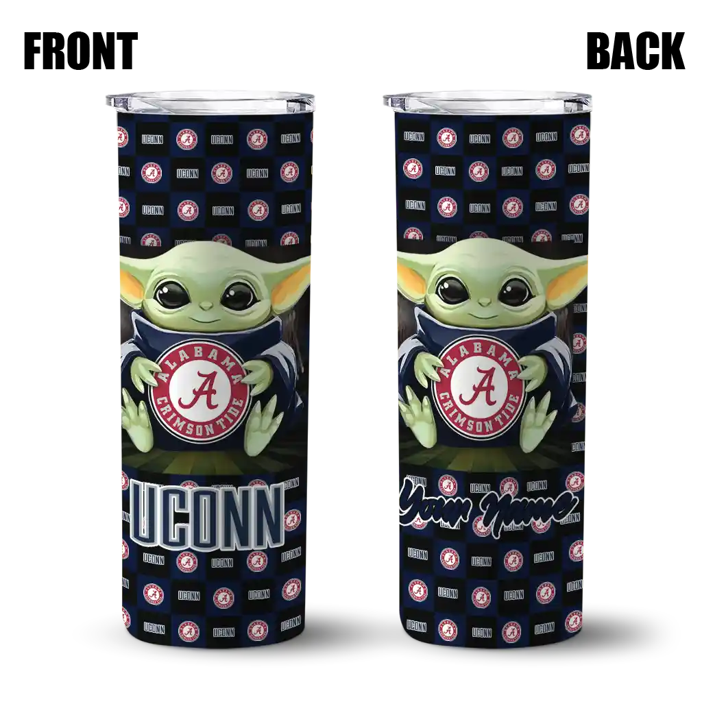personalized-uconn-huskies-yoda-cozy-blue-black-skinny-tumbler-fashion-forward.webp