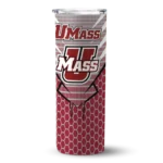 personalized-umass-minutemen-chevron-stripes-red-skinny-tumbler-best-selling.webp