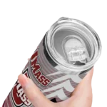 personalized-umass-minutemen-chevron-stripes-red-skinny-tumbler-best-selling.webp