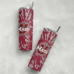 personalized-umass-minutemen-metallic-grid-red-skinny-tumbler-best-selling.webp