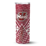 personalized-umass-minutemen-monogram-burst-red-white-skinny-tumbler-best-selling.webp