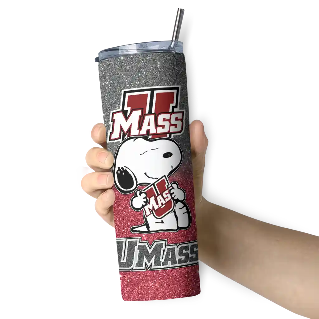 personalized-umass-minutemen-snoopy-attitude-red-skinny-tumbler-premium-grade.webp