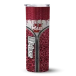 personalized-umass-minutemen-sparkle-drip-red-skinny-tumbler-best-selling.webp