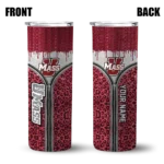 personalized-umass-minutemen-sparkle-drip-red-skinny-tumbler-best-selling.webp
