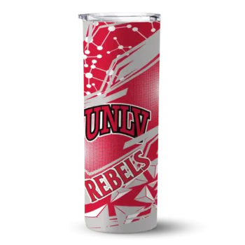 Personalized UNLV Rebels Helmet Clash Red Skinny Tumbler