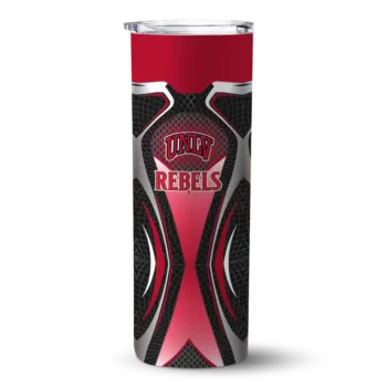 Personalized UNLV Rebels Superman Emblem Red Black Skinny Tumbler
