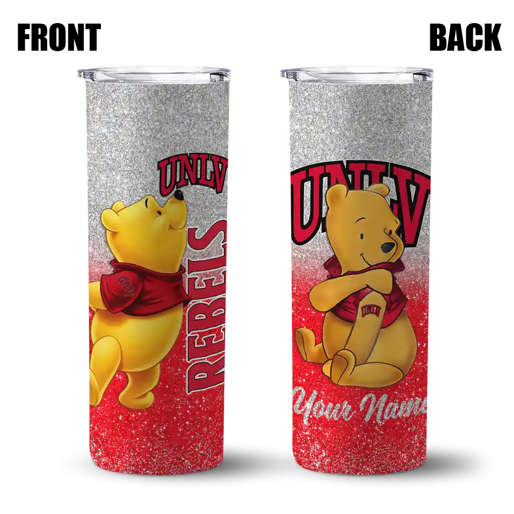 personalized-unlv-rebels-winnie-the-pooh-red-gray-skinny-tumbler-fashion-forward.webp