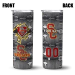 personalized-usc-trojans-chevron-v-red-gray-skinny-tumbler-best-selling.webp