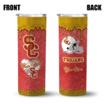 personalized-usc-trojans-pixel-fade-red-skinny-tumbler-best-selling-1.webp