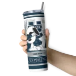 personalized-utah-state-aggies-snoopy-dog-navy-white-skinny-tumbler-best-selling.webp