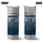 personalized-utah-state-aggies-swirl-texture-navy-skinny-tumbler-best-selling.webp