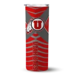 personalized-utah-utes-camo-texture-red-skinny-tumbler-best-selling.webp