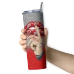 personalized-utah-utes-sparkle-lips-red-skinny-tumbler-best-selling-1.webp