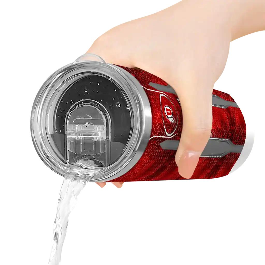 personalized-utah-utes-stacked-diamond-red-skinny-tumbler-latest-model-1.webp