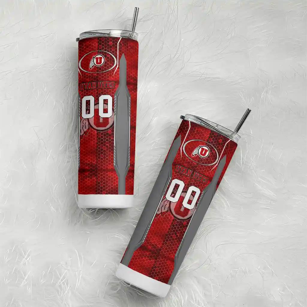personalized-utah-utes-stacked-diamond-red-skinny-tumbler-top-rated-1.webp